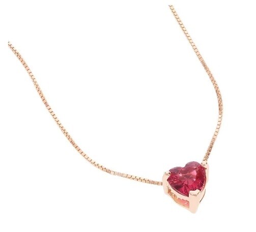 Stroili Collana Rosata Pendente Cuore