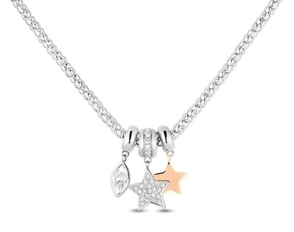 Stroili Collana Lady Chic Stelle Rosa Acciaio