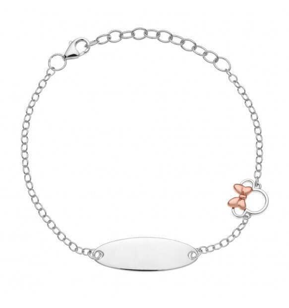 Disney Bracciale Argento Minnie Placca