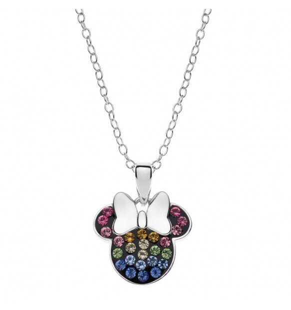Disney Collana Argento Minnie Multicolor