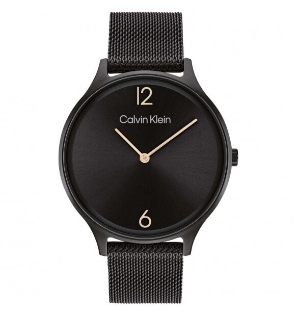 Calvin Klein Orologio Nero Maglia Milano Nera