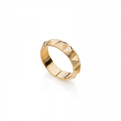 UnoAerre Anello Dorato Piramidi