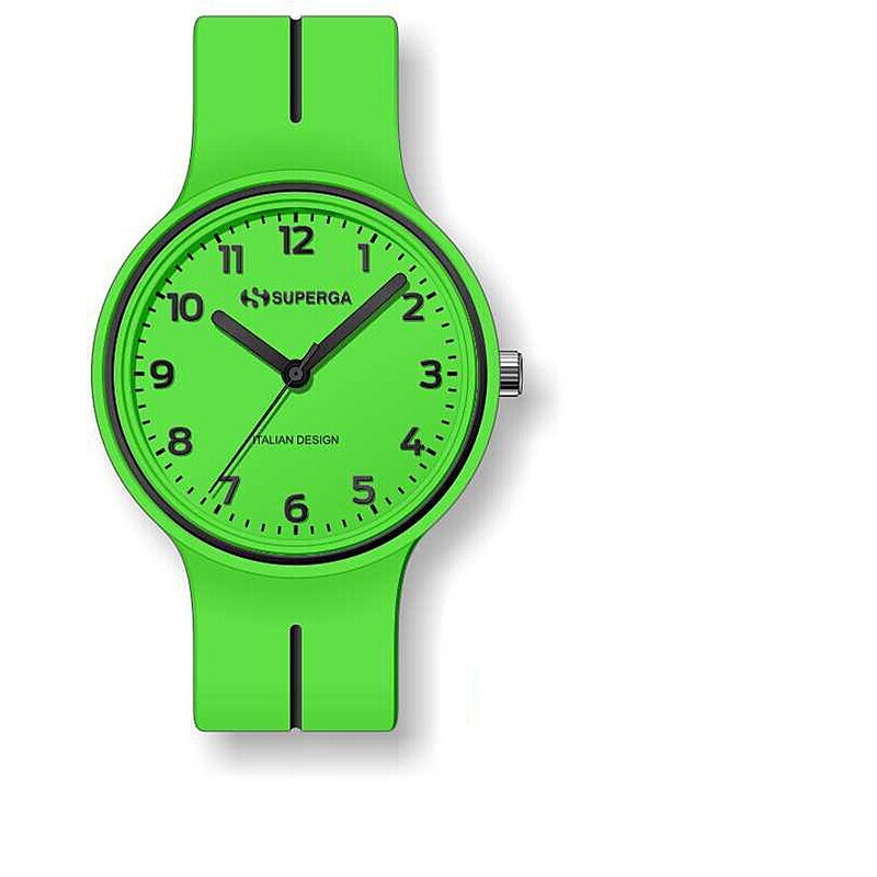Superga Orologio Piccolo Verde Fluo Nero