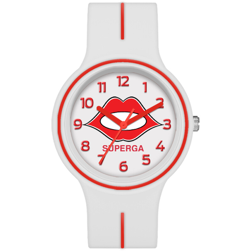 Superga Orologio Piccolo Bianco Rosso
