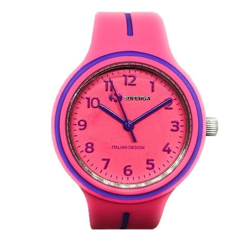 Superga Orologio Piccolo Rosa Fluo Blu