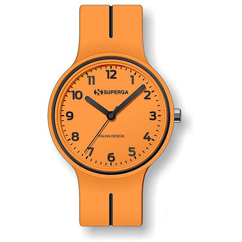 Superga Orologio Piccolo Arancio Fluo Nero