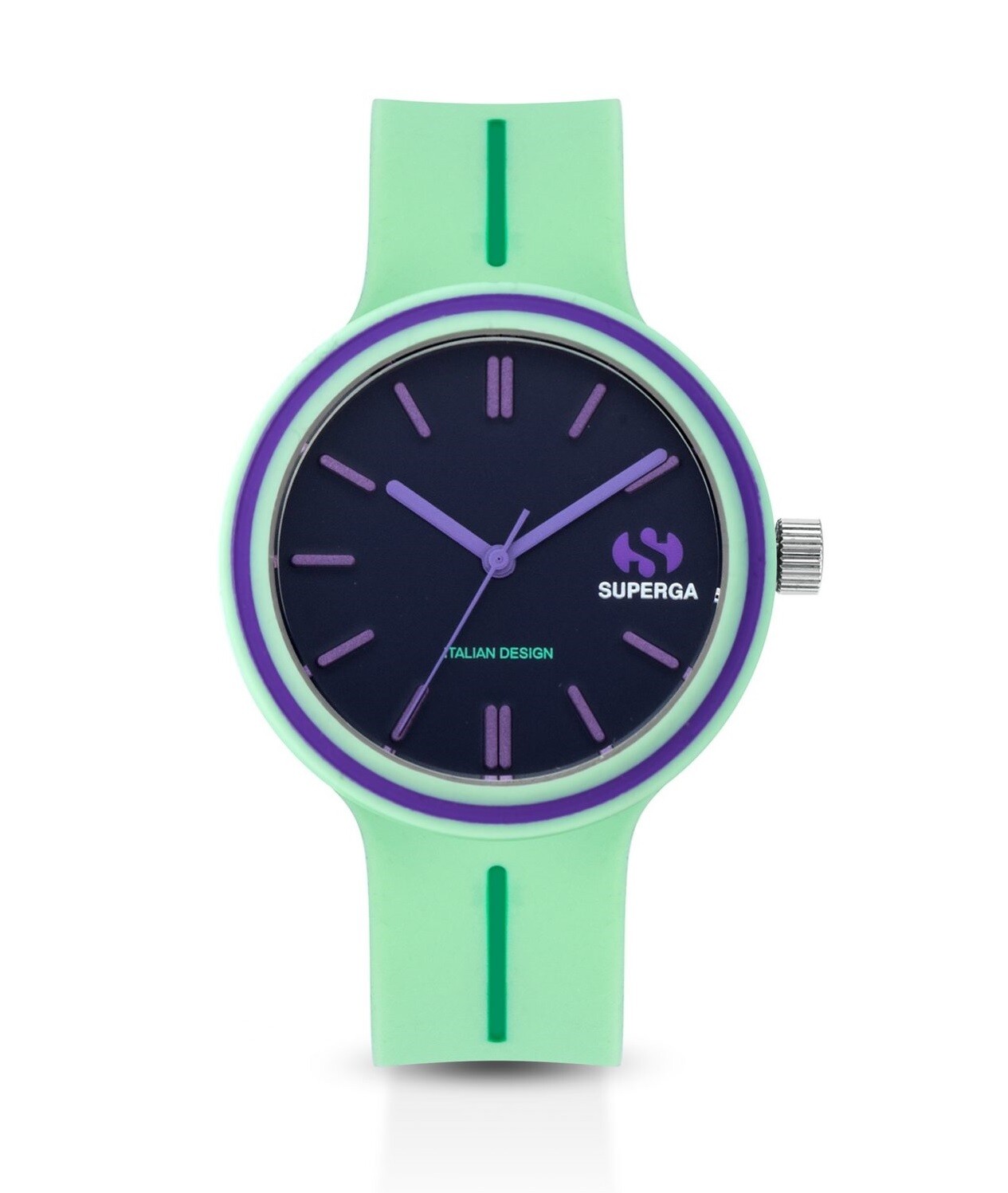 Superga Orologio Medio Verde acqua Verde Viola