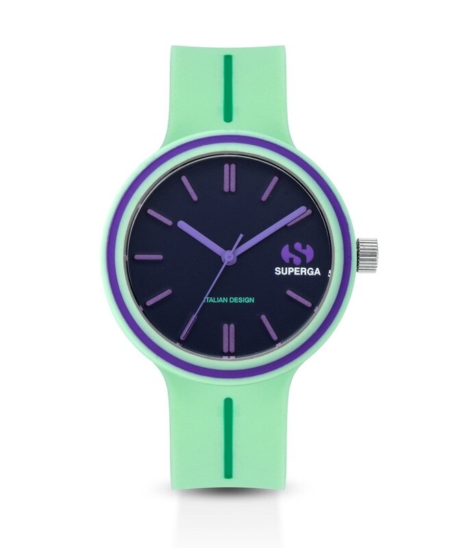 Superga Orologio Medio Verde acqua Verde Viola