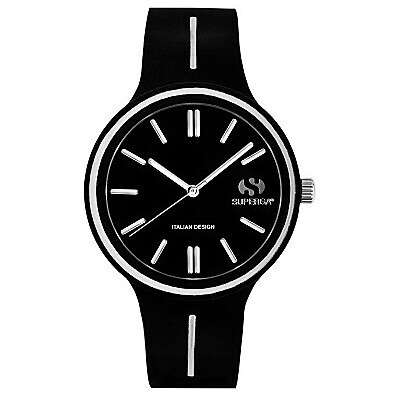 Superga Orologio Grande Nero Bianco
