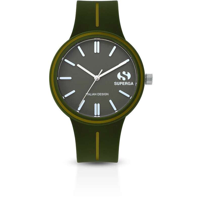 Superga Orologio Grande Verde scuro Giallo