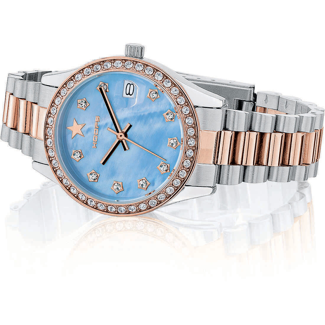 Hoops Orologio Super Luxury S&amp;G Madreperla Cielo