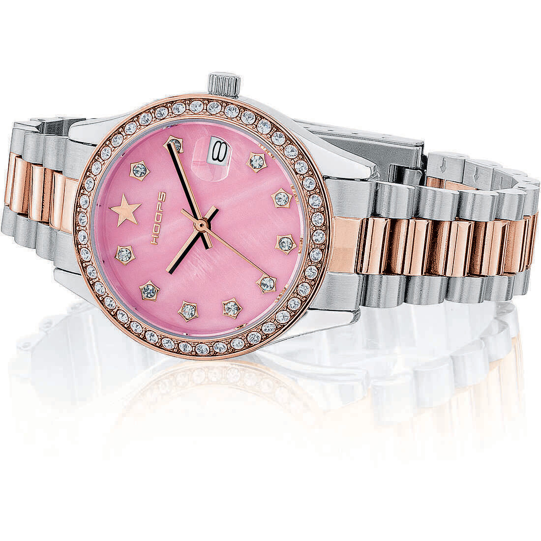 Hoops Orologio Super Luxury S&amp;G Madreperla Cipria