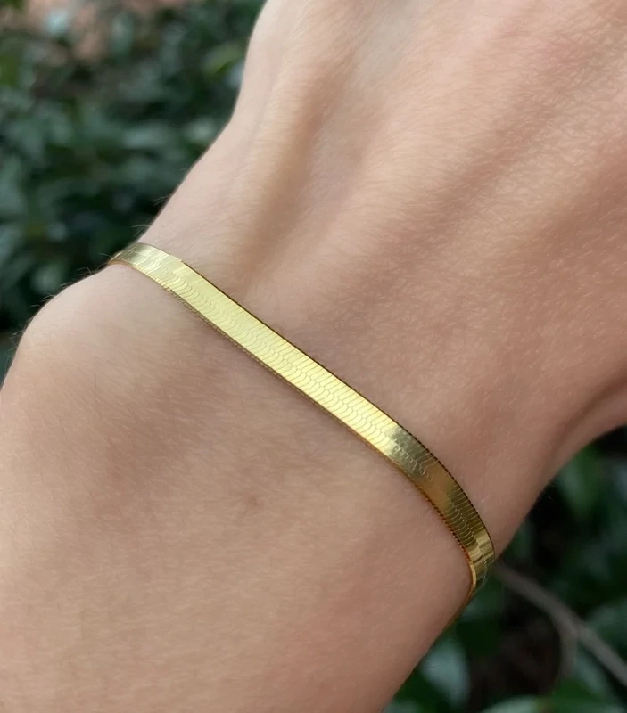Bracciale Snake Piatto