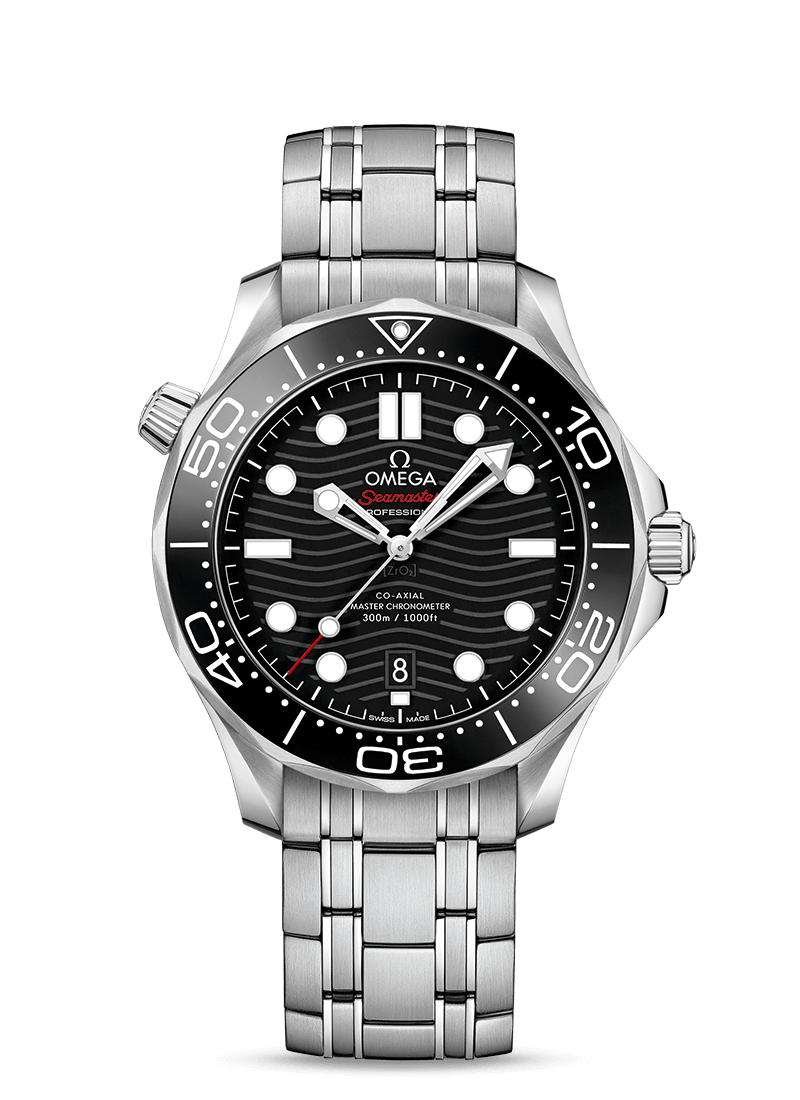 Omega Seamaster Diver 300M 42 mm, acciaio, doppio cinturino