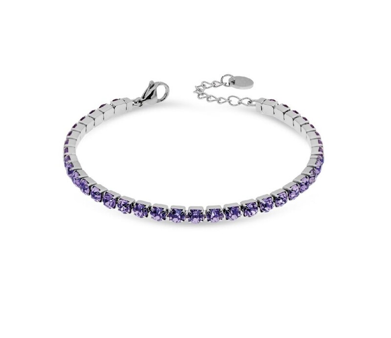 Liu Jo Bracciale Donna Acciaio Tennis Zirconi 4MM