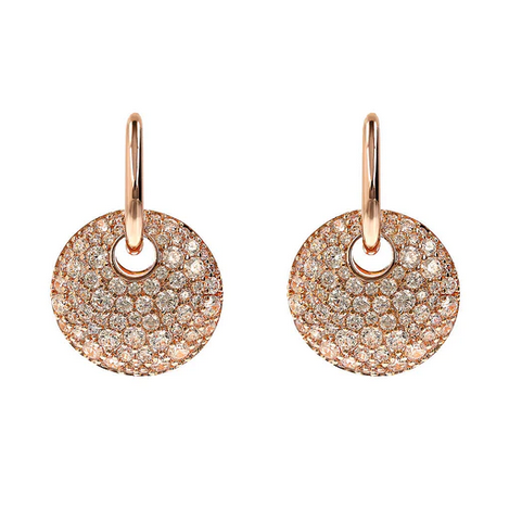 Bronzallure Orecchini TondI Pavé