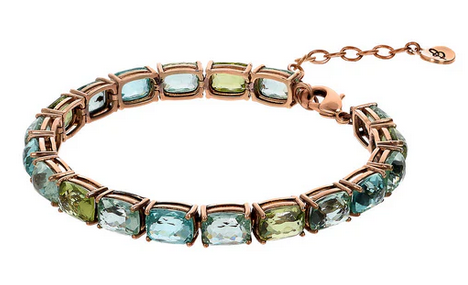 Bracciale Tennis con Prisma Taglio Mosaico