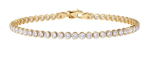 Bracciale Golden Tennis con Cubic Zirconia