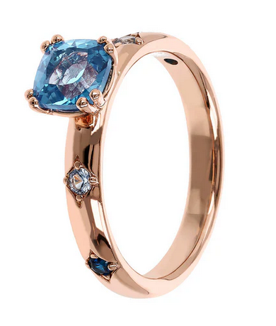 Anello Solitario Étoile