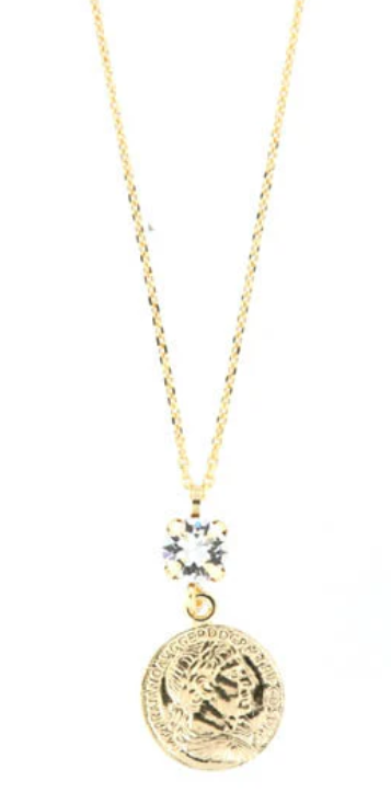 By Simon Orecchini con monete pendenti e cristalli, MONETA: GOLD