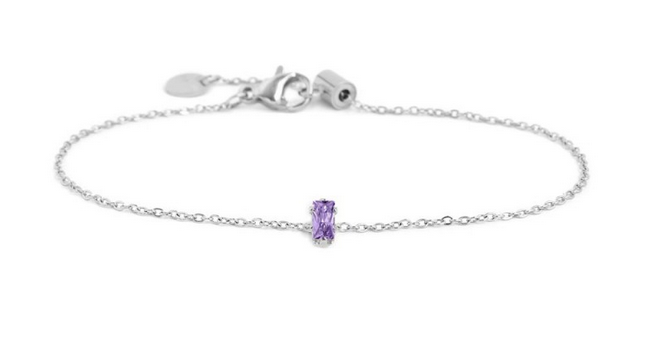 Marlù Bracciale con zircone baguette