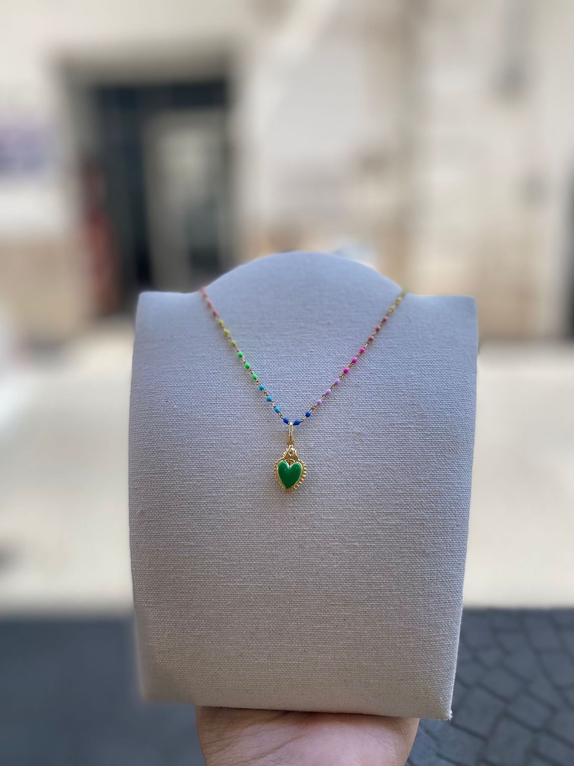 Collana Cuore Sacro, Collana Cuore Sacro: Verde