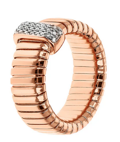 Bronzallure Anello a Fascia Tubogas N.18