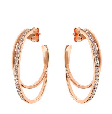 Bronzallure Orecchini a Doppio Cerchio