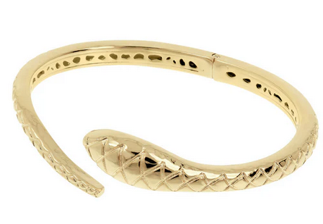 Etrusca Bracciale Rigido Serpente Martellato