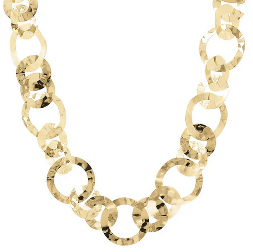 Etrusca Collana con Maglie ad Anelli Martellati