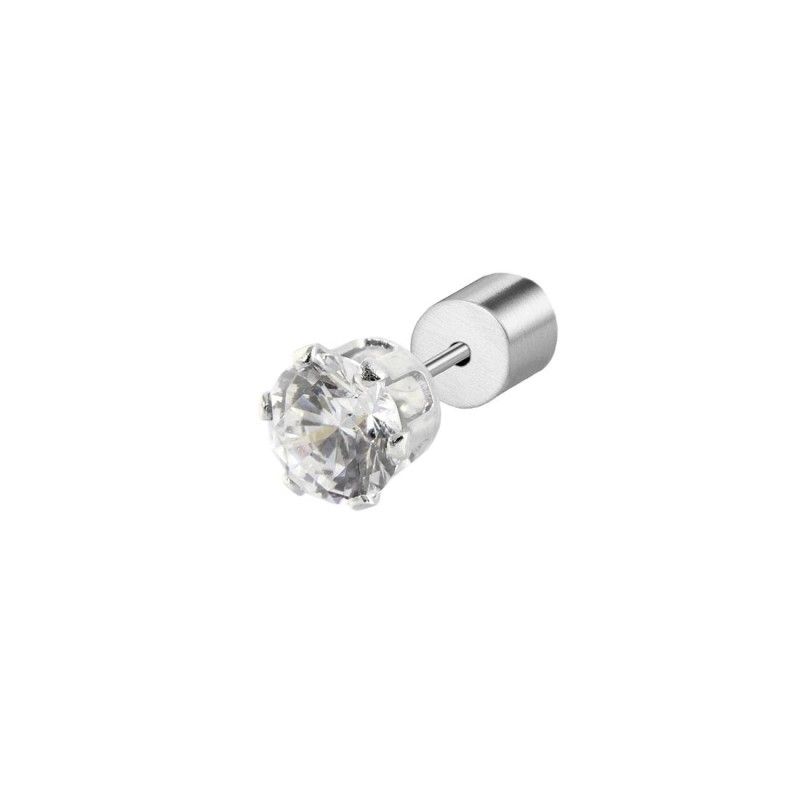 Marlù mono Orecchino a lobo con zircone 5mm