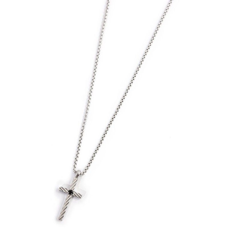 Marlù Collana con croce pendente e zircone