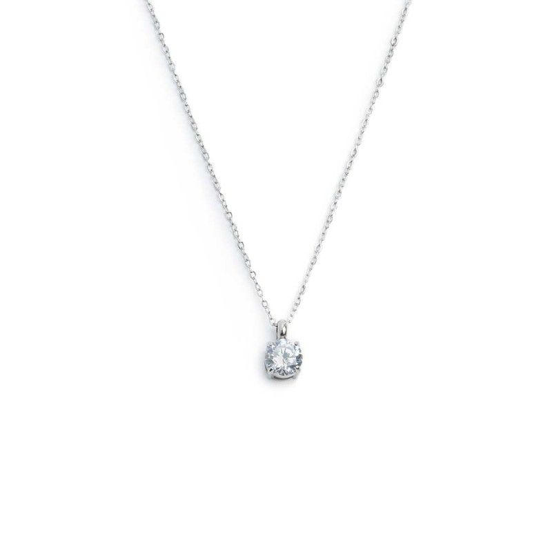 Marlù Collana catena cutting cross zircone centrale 5,25mm