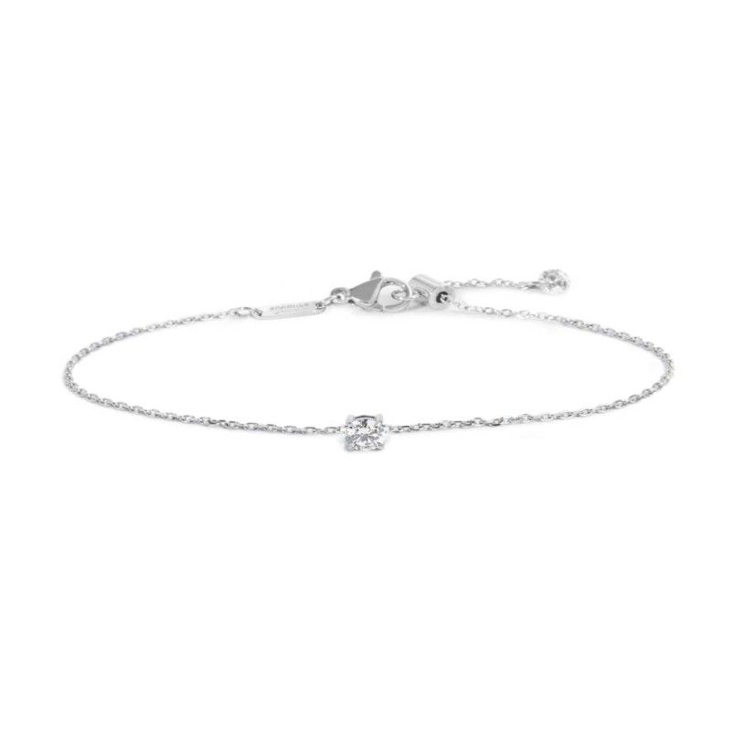 Marlù Bracciale catena cutting cross zircone 4,25mm
