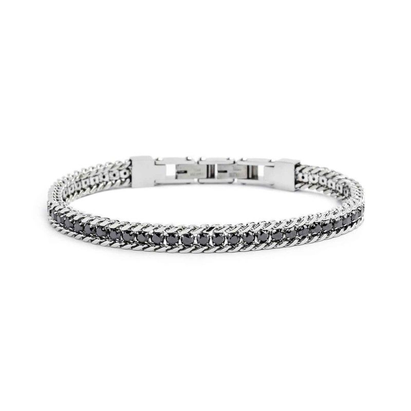 Marlù Bracciale tennis 3mm con catena grumetta