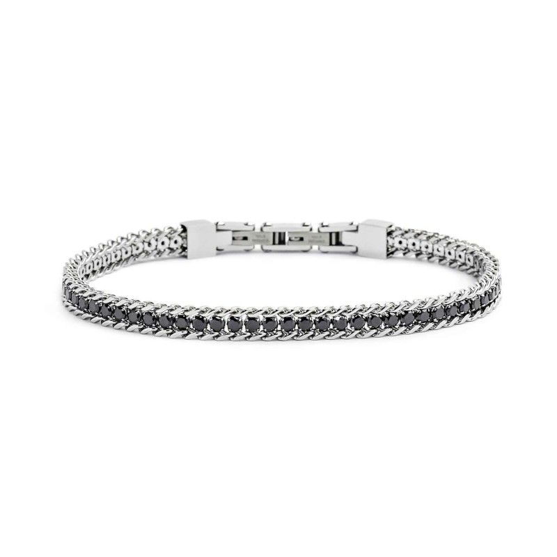 Marlù Bracciale tennis 2,5mm con catena grumetta