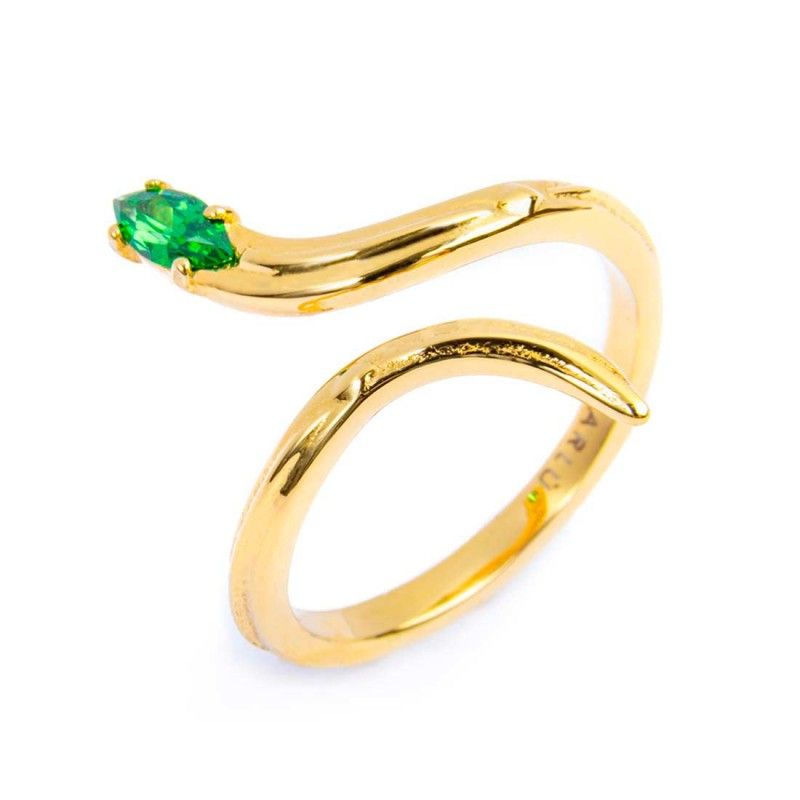 Marlù Anello serpente con zircone