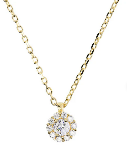 Bronzallure Collana Golden Catena Forzatina con Pendente Fiore