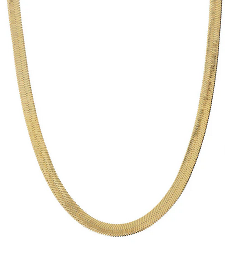 Etrusca Collana Girocollo Catena Snake Piatta
