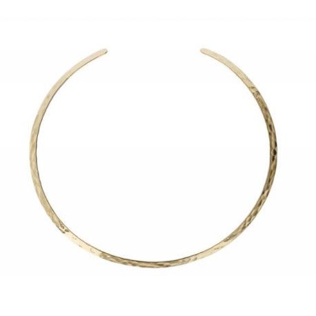 Etrusca Collana Choker Sottile Martellata
