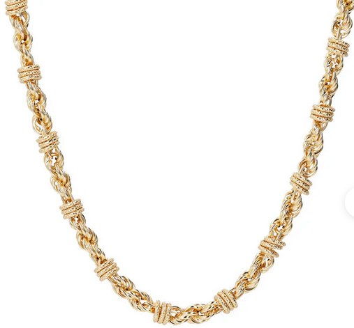 Etrusca Collana Catena Corda con Rondelle