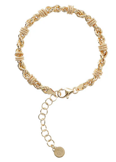 Etrusca Bracciale Catena Corda con Rondelle
