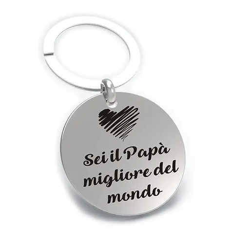 Portachiavi Sei Il Migliore Papà Del Mondo in acciaio
