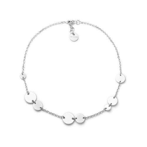 UnoAerre Collana con medagliette argentata