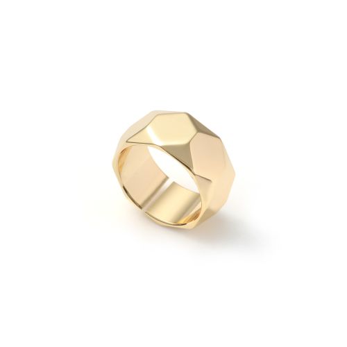 UnoAerre Anello dorato a fascia