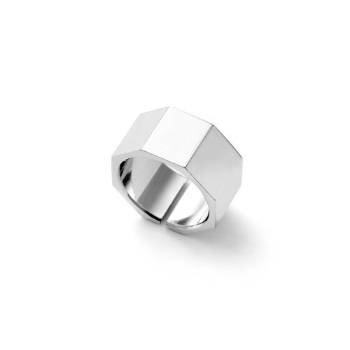 UnoAerre Anello argentato a fascia