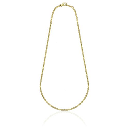 UnoAerre Collana catena ovale dorata