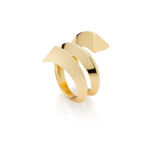 UnoAerre Anello a spirale Triangoli