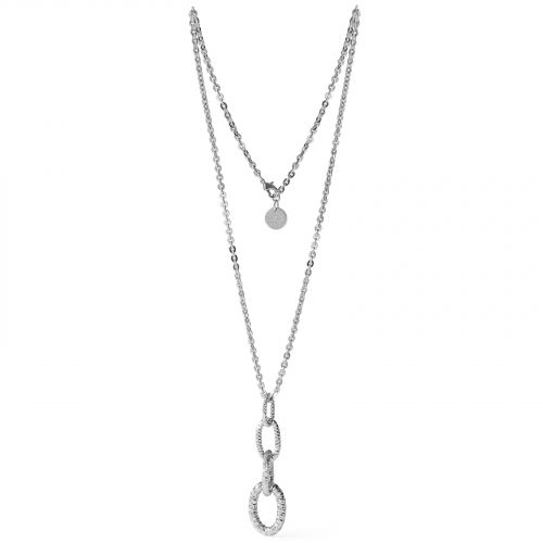 UnoAerre Collana in bronzo argentato