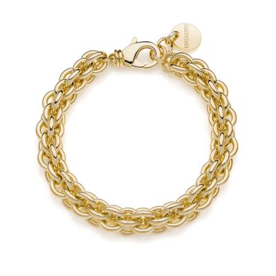 UnoAerre Bracciale multifilo in catena rolò dorata
